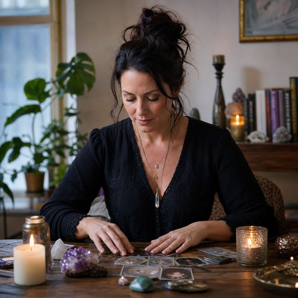 A person receiving clairvoyant insights for career decision-making