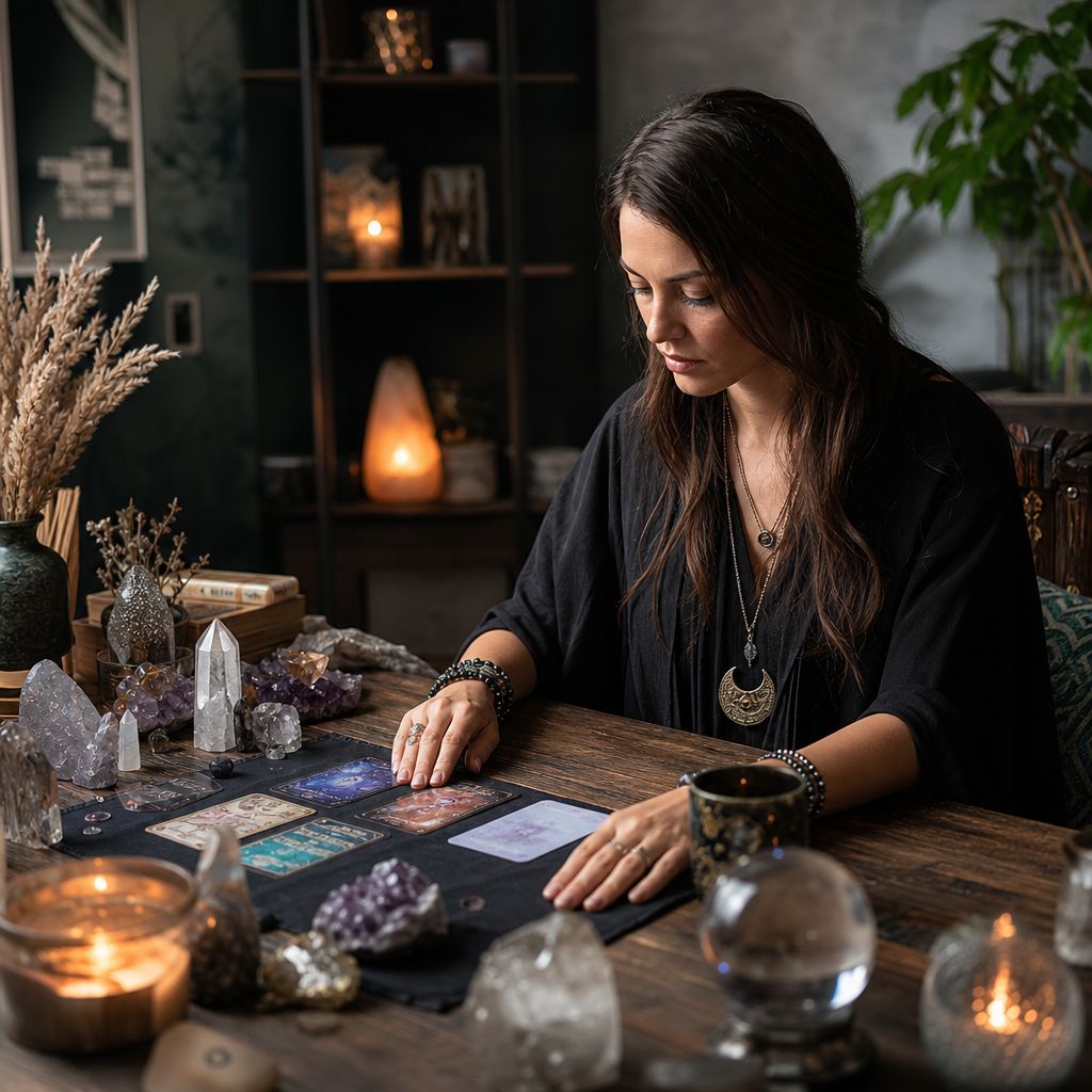 A person practicing meditation to strengthen intuitive abilities