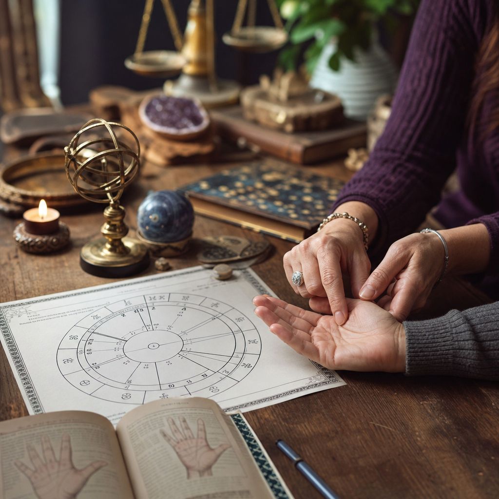 Illustration of Vedic Astrology Chart
