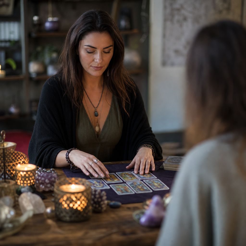 Psychic healing session