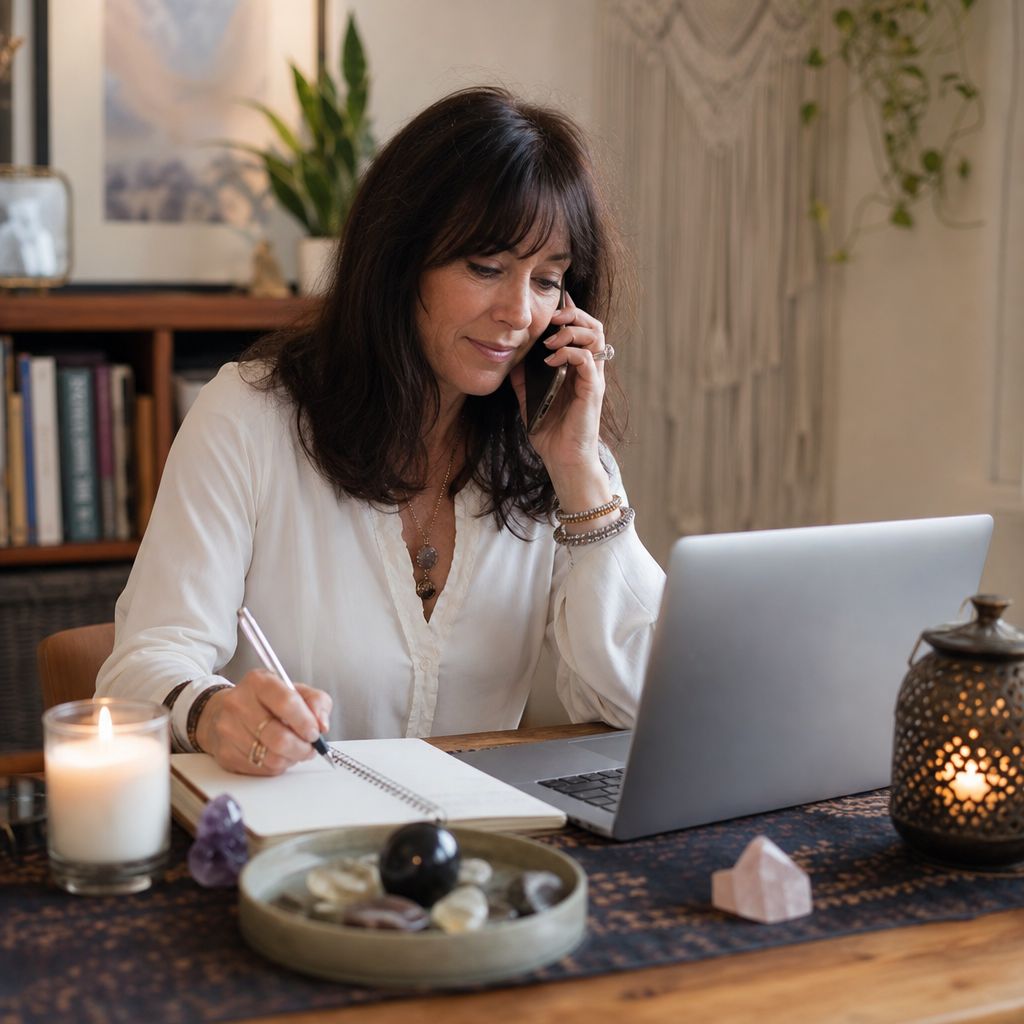 Individual experiencing personal growth through spiritual guidance