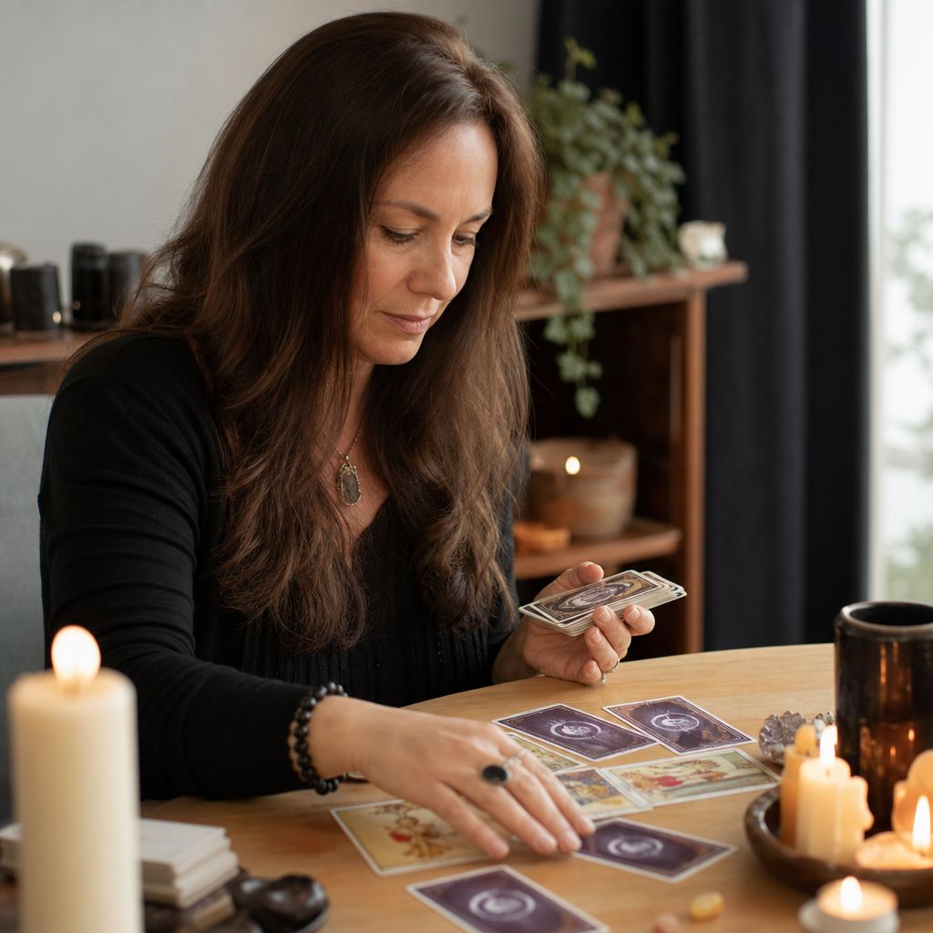 Medium performing healing through energy channeling